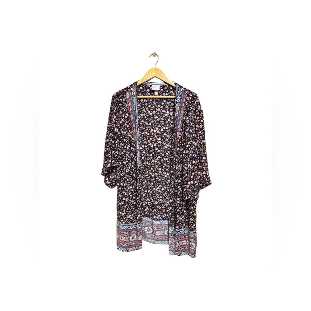 π· Knox Rose Floral Kimono β NWOT β Size M β Boho Boutique Layering Piece π - Picture 1 of 3